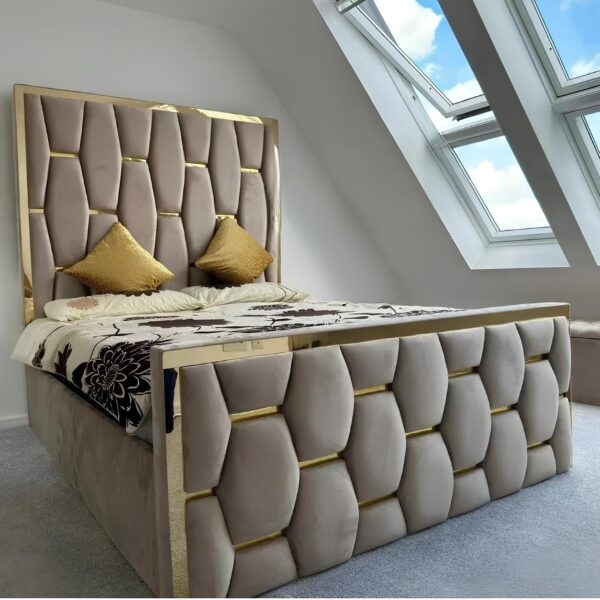 Hexagon Ottoman Storage Bed with Mattress