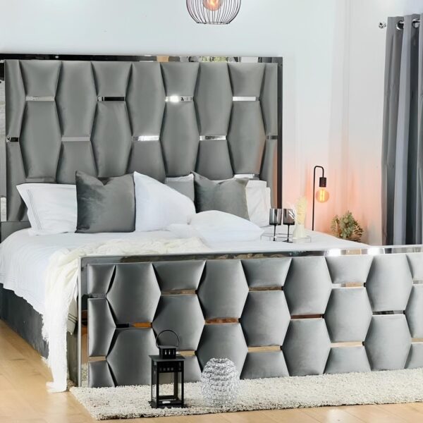 Hexagon Ottoman Storage Bed with Mattress