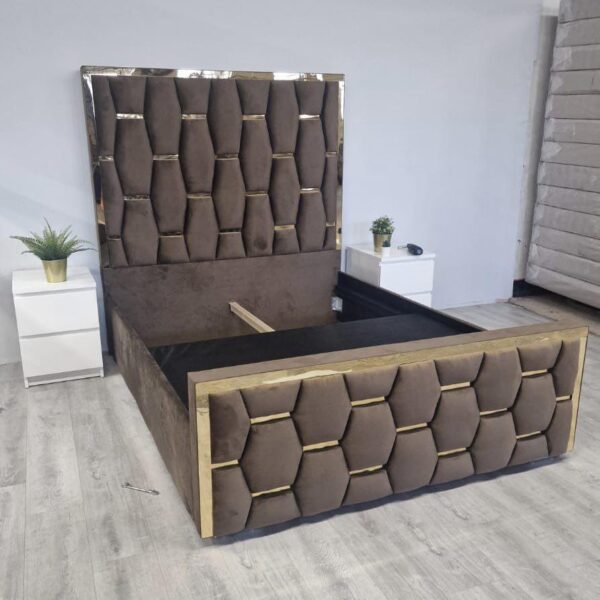 Hexagon Ottoman Storage Bed with Mattress