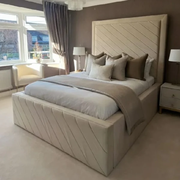 The Solitude Ottoman Storage Bed | Luxury Velvet Finish