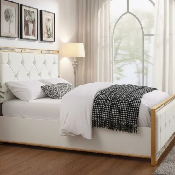 Velveteen Designer Storage Bed | Luxury Ottoman Bed