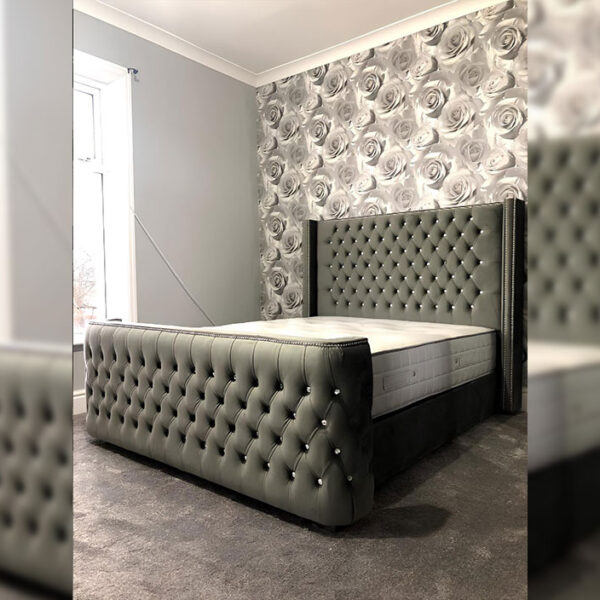 Modern Leo Ottoman Storage Bed with mattress