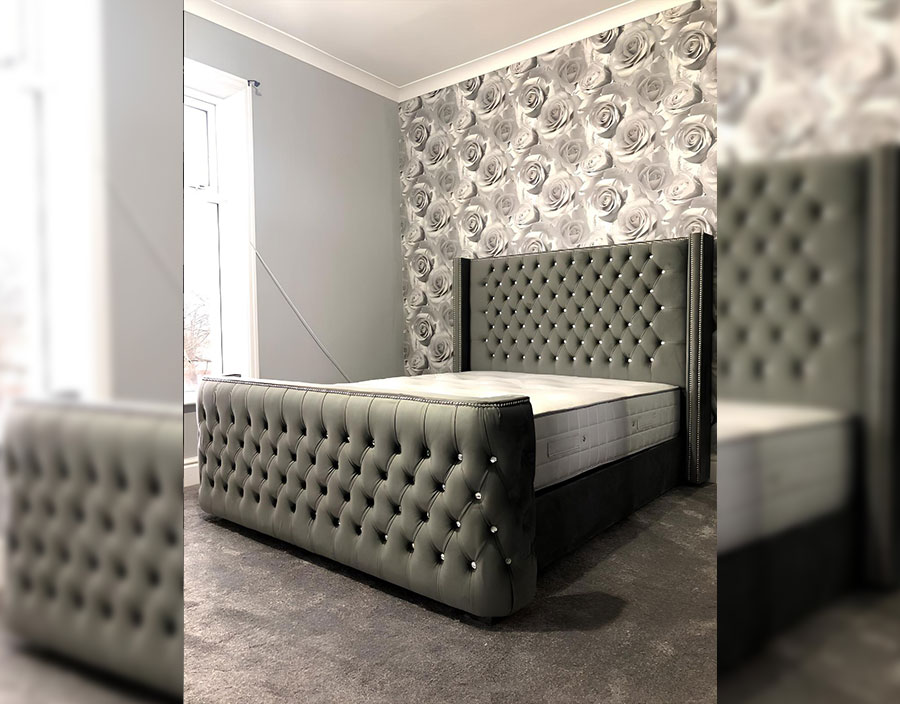 Modern Leo Ottoman Storage Bed with mattress
