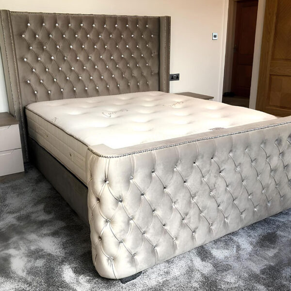 Modern Leo Ottoman Storage Bed with mattress