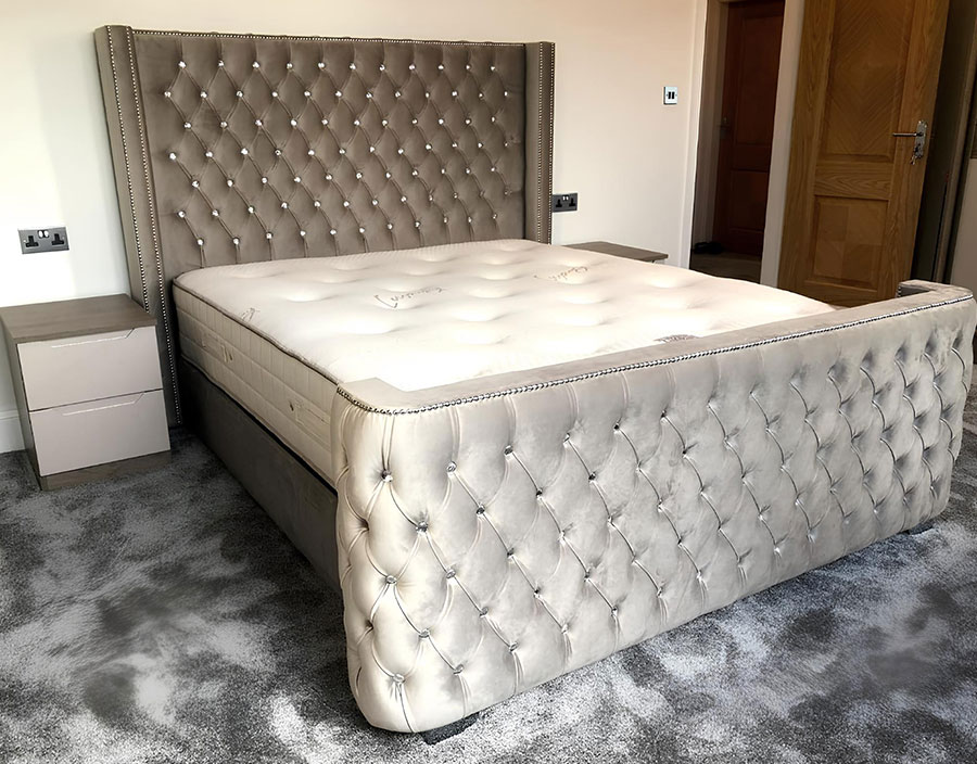 Modern Leo Ottoman Storage Bed with mattress