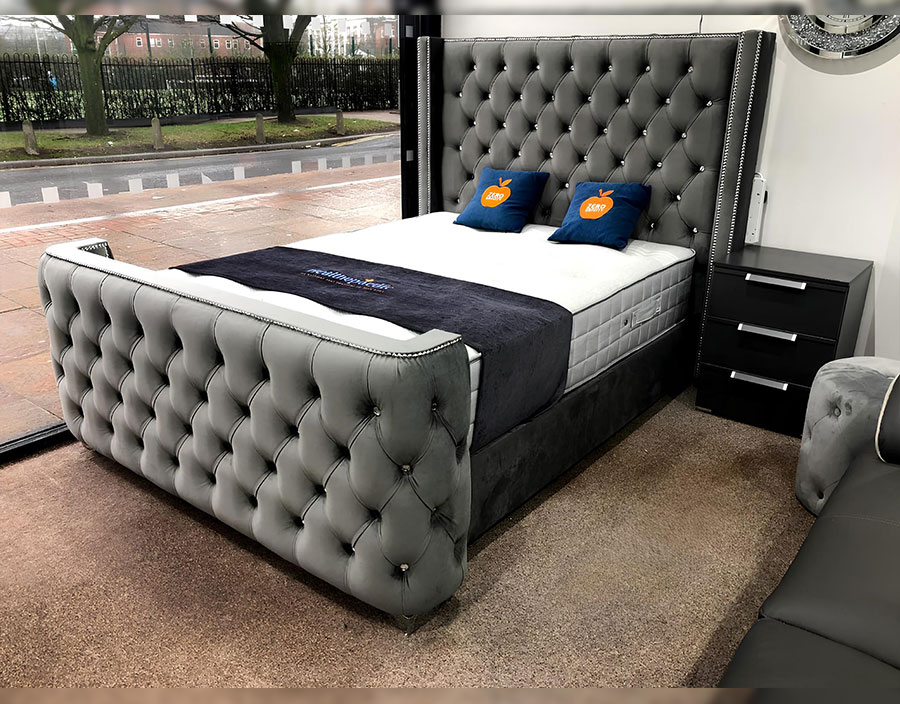 Modern Leo Ottoman Storage Bed with mattress