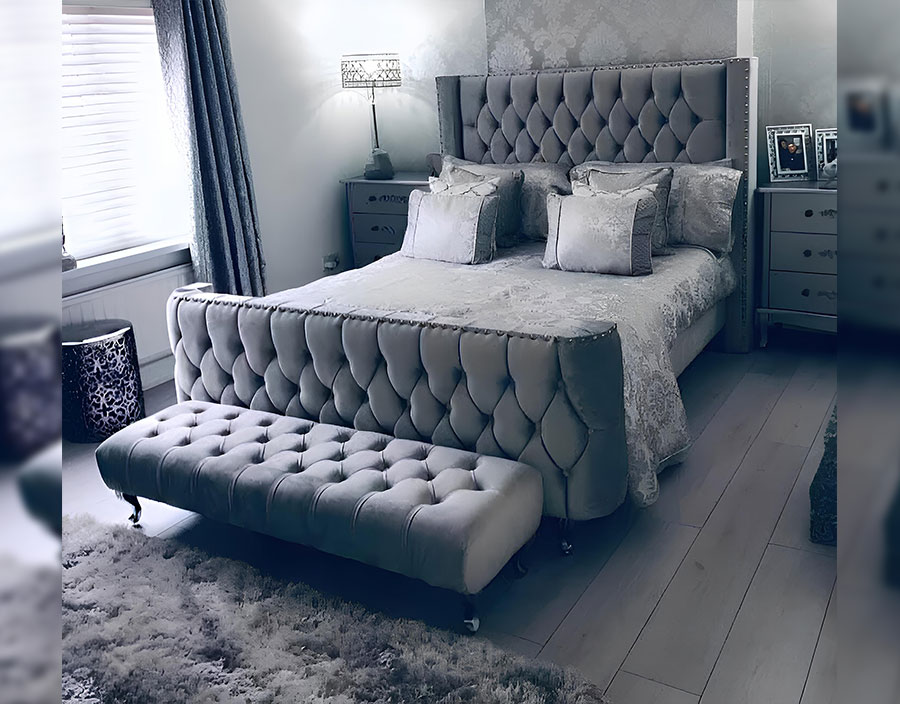 Modern Leo Ottoman Storage Bed with mattress