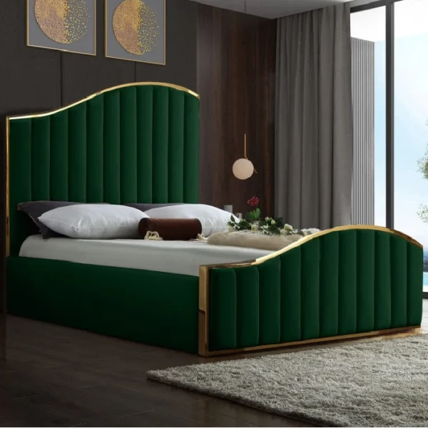 Royal Curve Ottoman Bed | Modern Upholstered Storage Bed