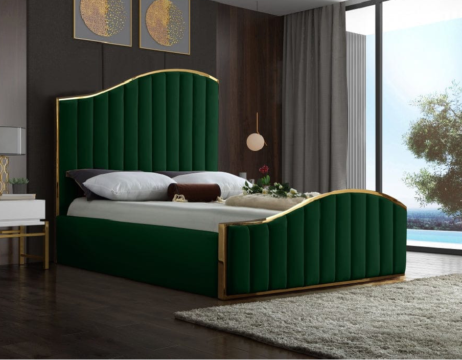 Royal Curve Ottoman Bed | Modern Upholstered Storage Bed