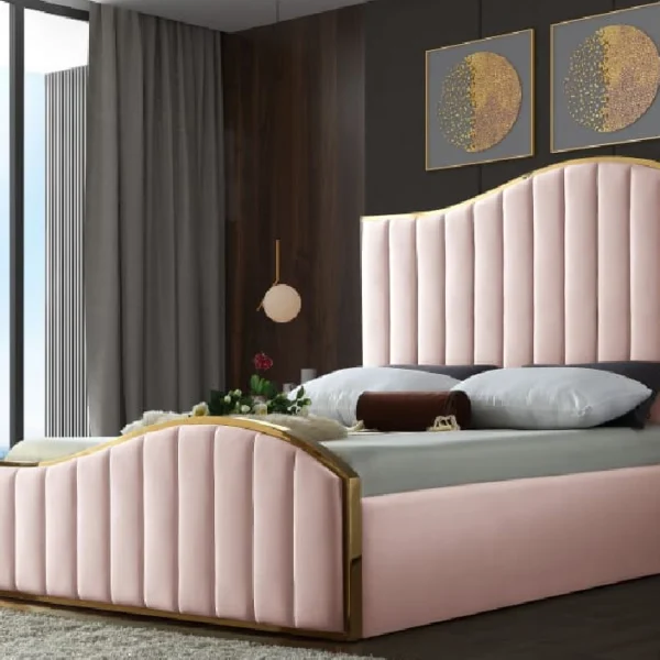 Royal Curve Ottoman Bed | Modern Upholstered Storage Bed