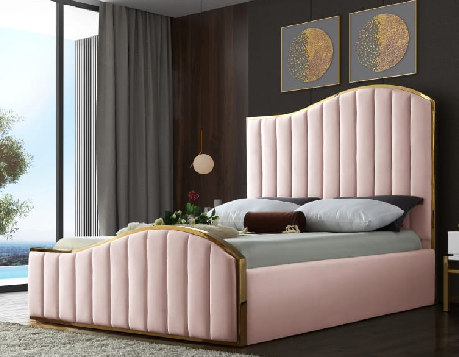 Royal Curve Ottoman Bed | Modern Upholstered Storage Bed