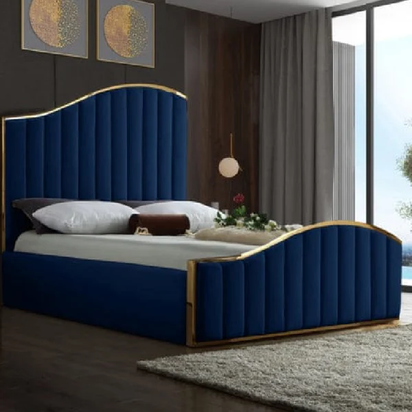Royal Curve Ottoman Bed | Modern Upholstered Storage Bed